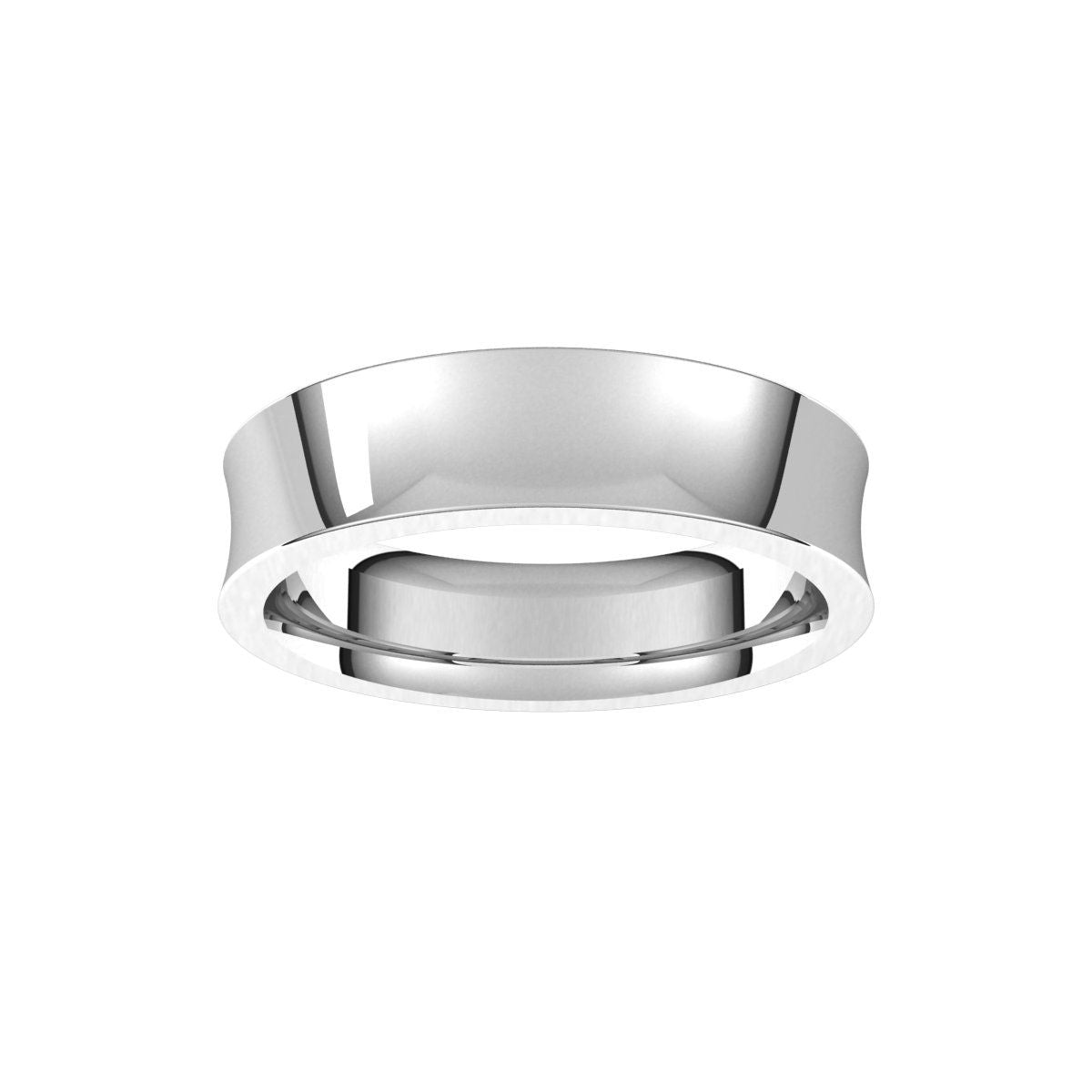 Comfort-Fit Concave Band