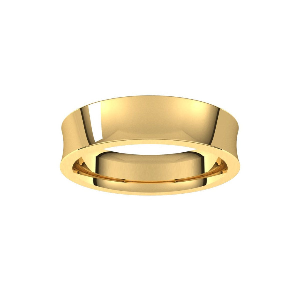 Comfort-Fit Concave Band