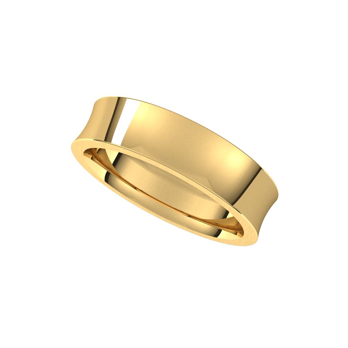 Comfort-Fit Concave Band