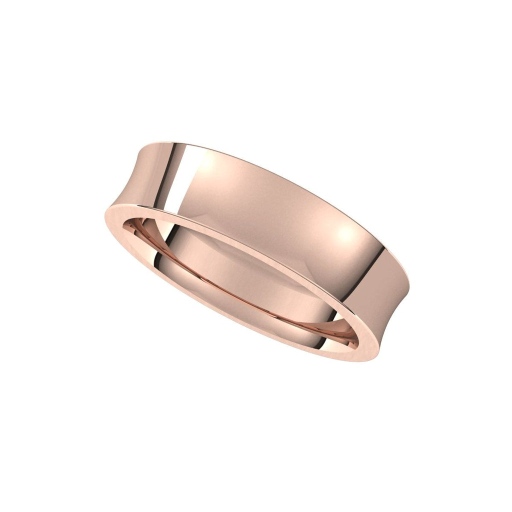 Comfort-Fit Concave Band