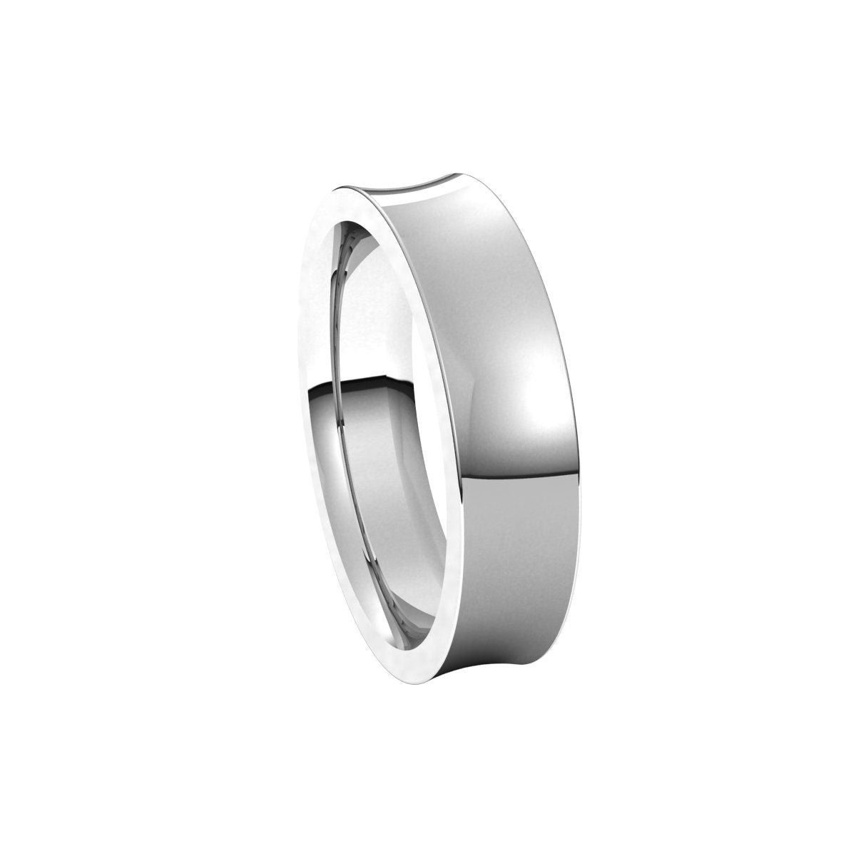 Comfort-Fit Concave Band