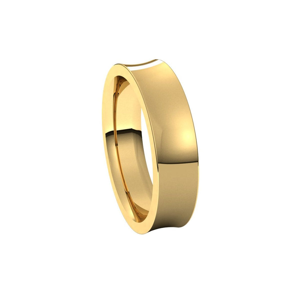 Comfort-Fit Concave Band