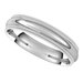 Double Milgrain Comfort-Fit Half Round Band