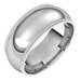 Double Milgrain Comfort-Fit Half Round Band