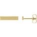 Engravable Bar Earrings