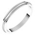Stepped-Edge Half Round Band