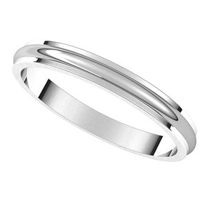 Stepped-Edge Half Round Band