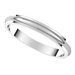 Stepped-Edge Half Round Band