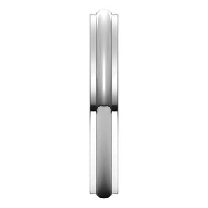 Stepped-Edge Half Round Band
