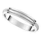 Stepped-Edge Half Round Band