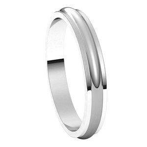 Stepped-Edge Half Round Band