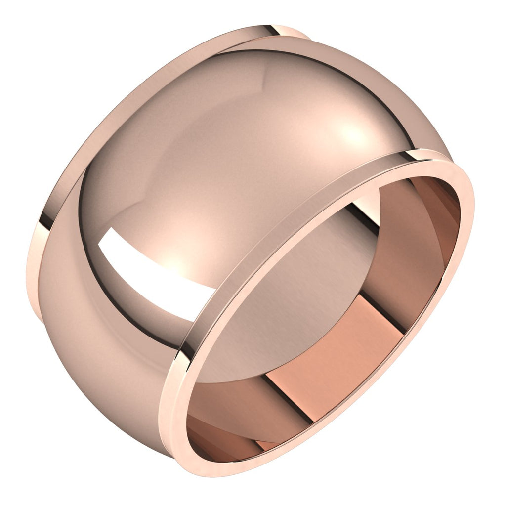 Stepped-Edge Half Round Band