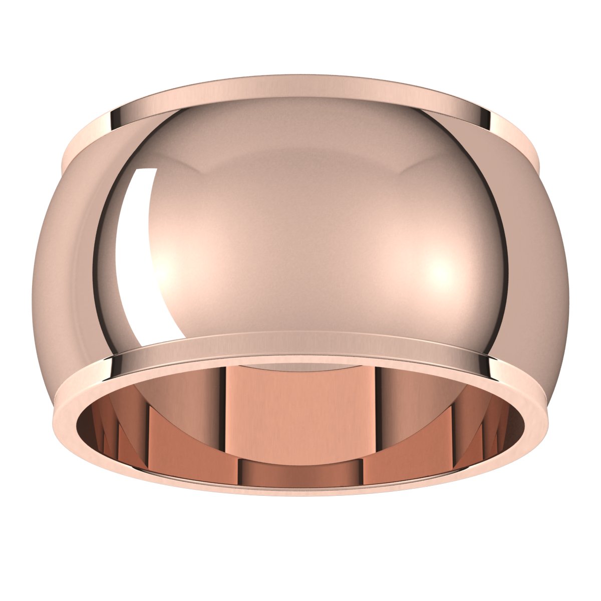 Stepped-Edge Half Round Band