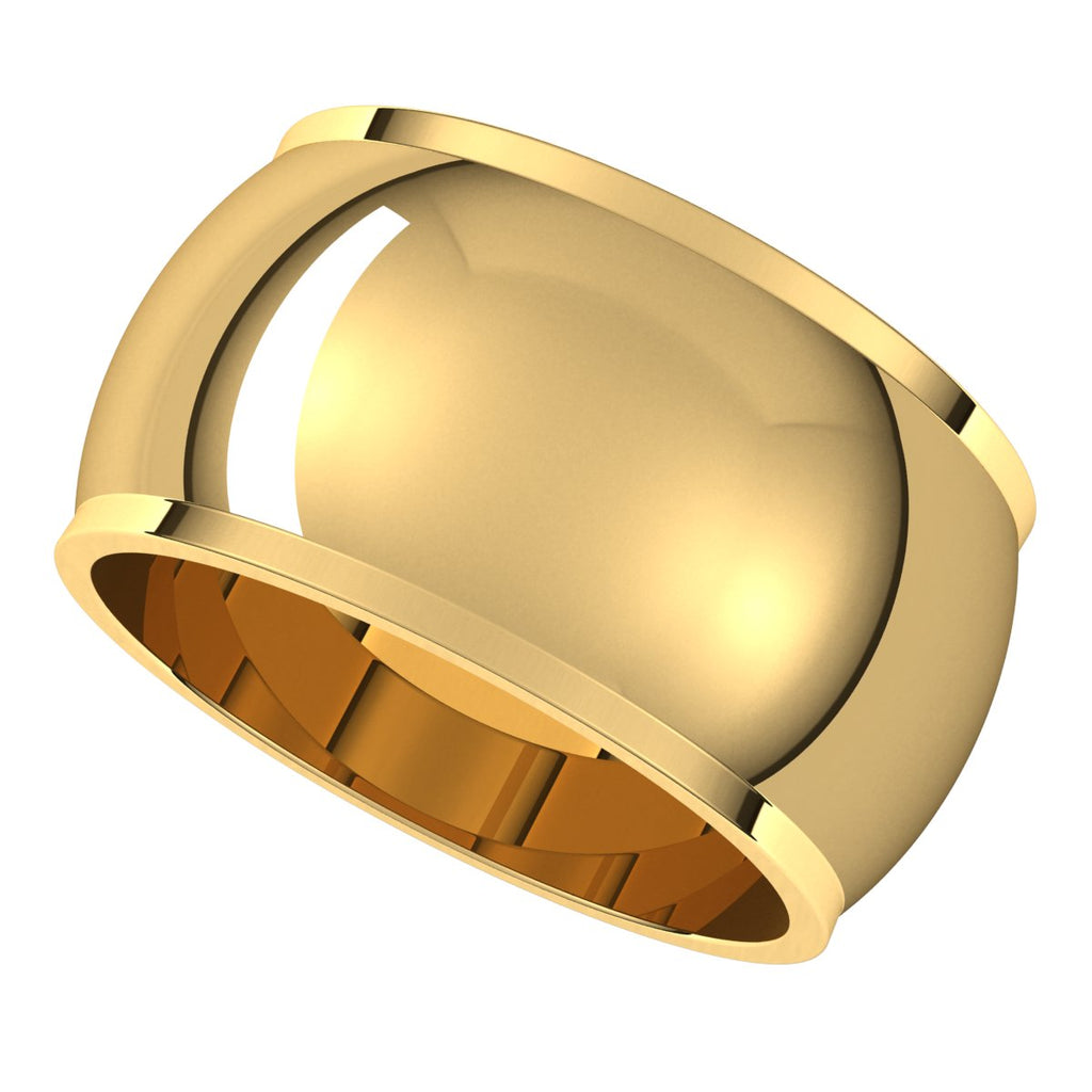 Stepped-Edge Half Round Band