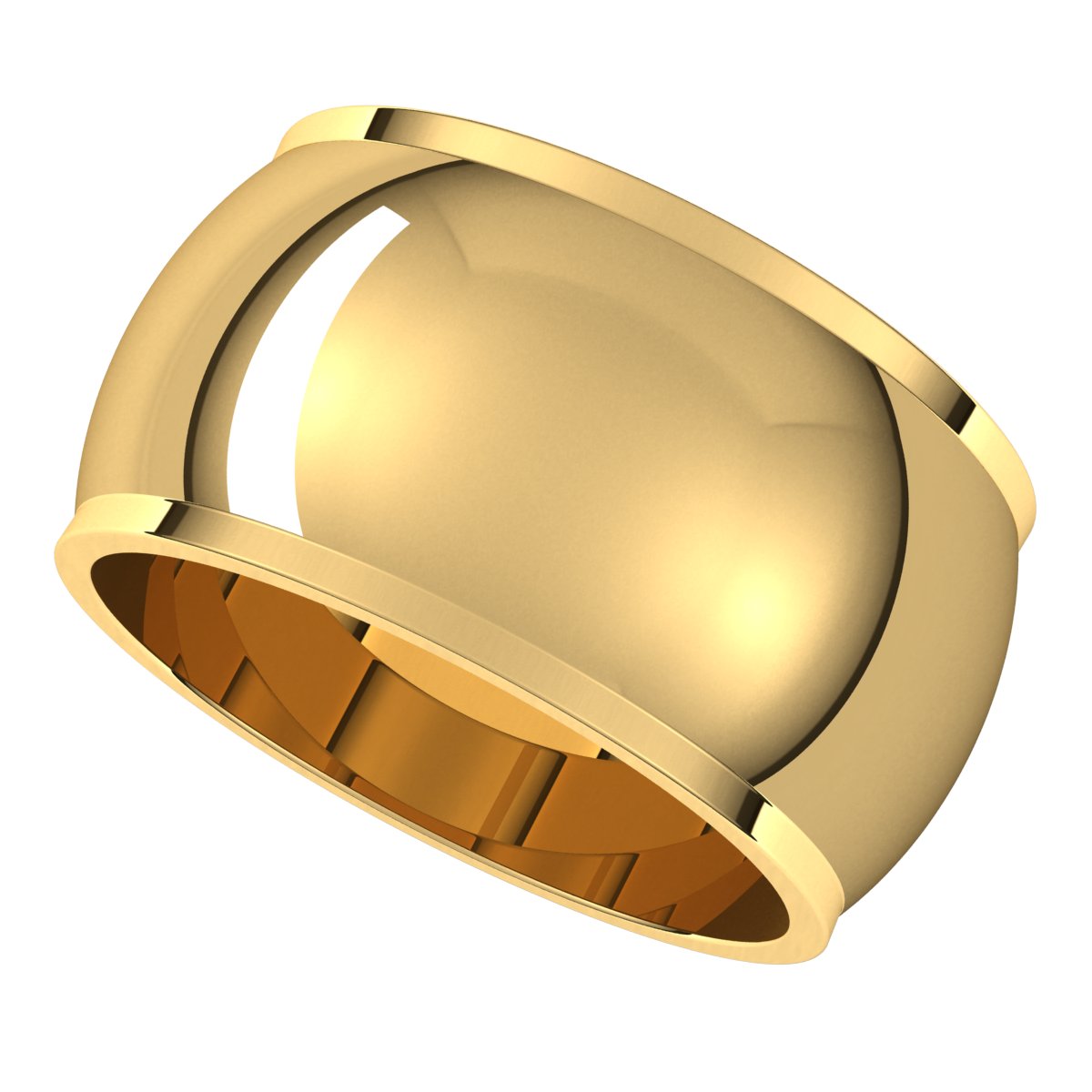 Stepped-Edge Half Round Band