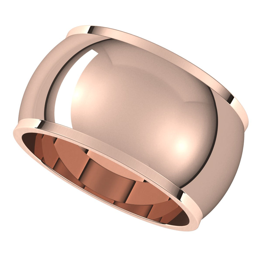 Stepped-Edge Half Round Band