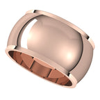 Stepped-Edge Half Round Band
