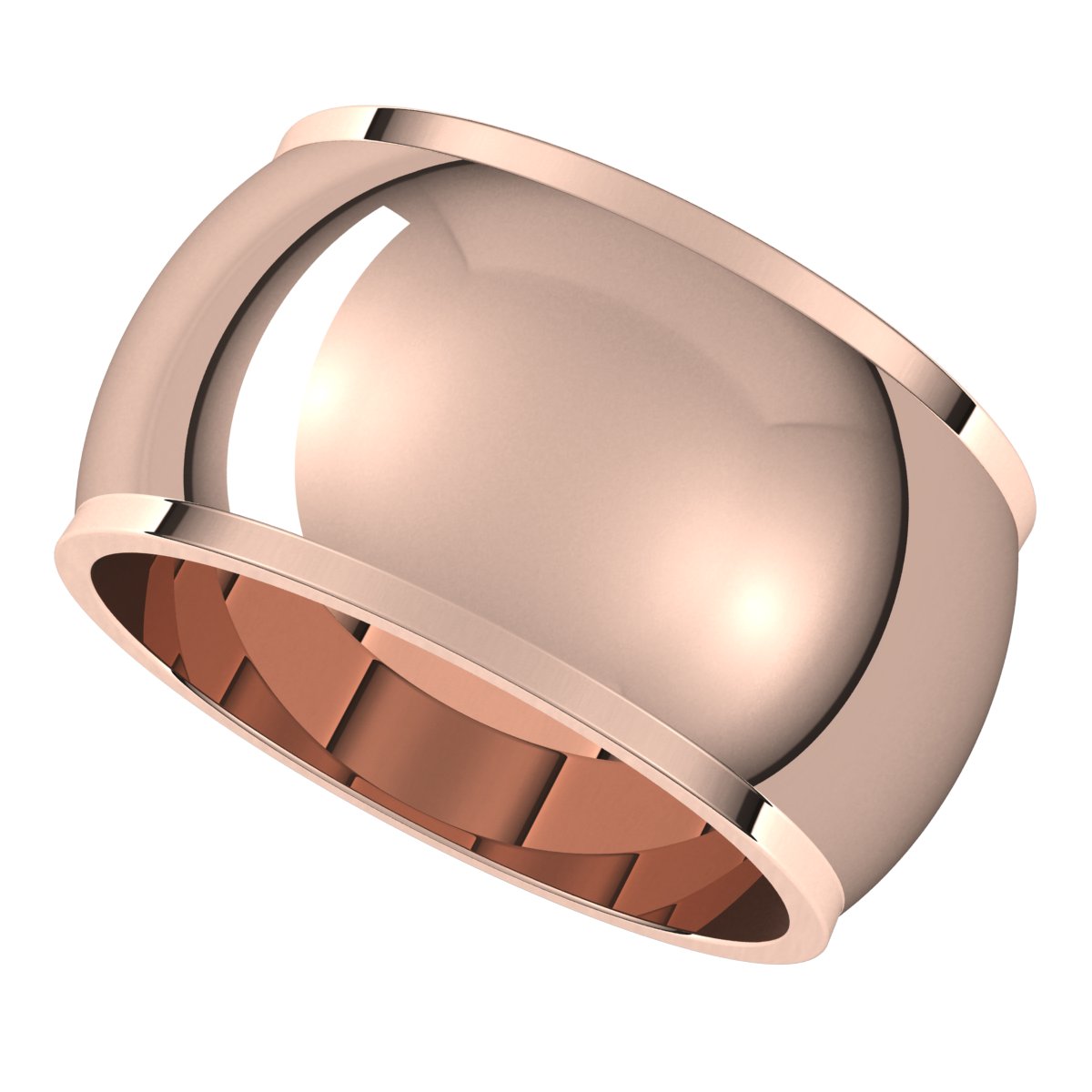 Stepped-Edge Half Round Band
