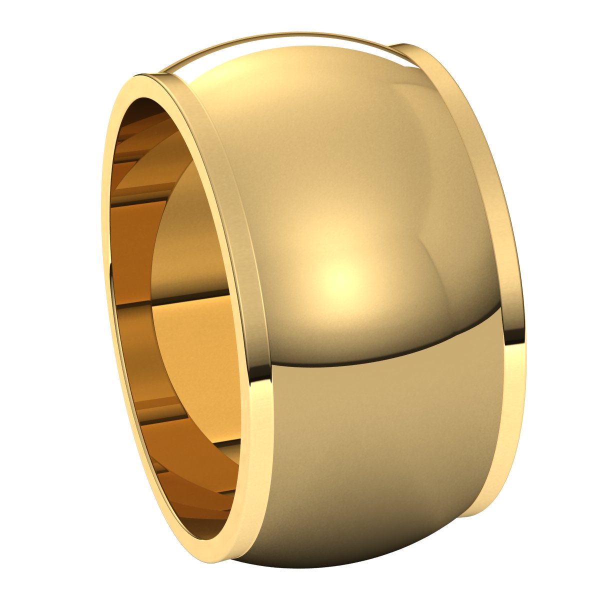 Stepped-Edge Half Round Band