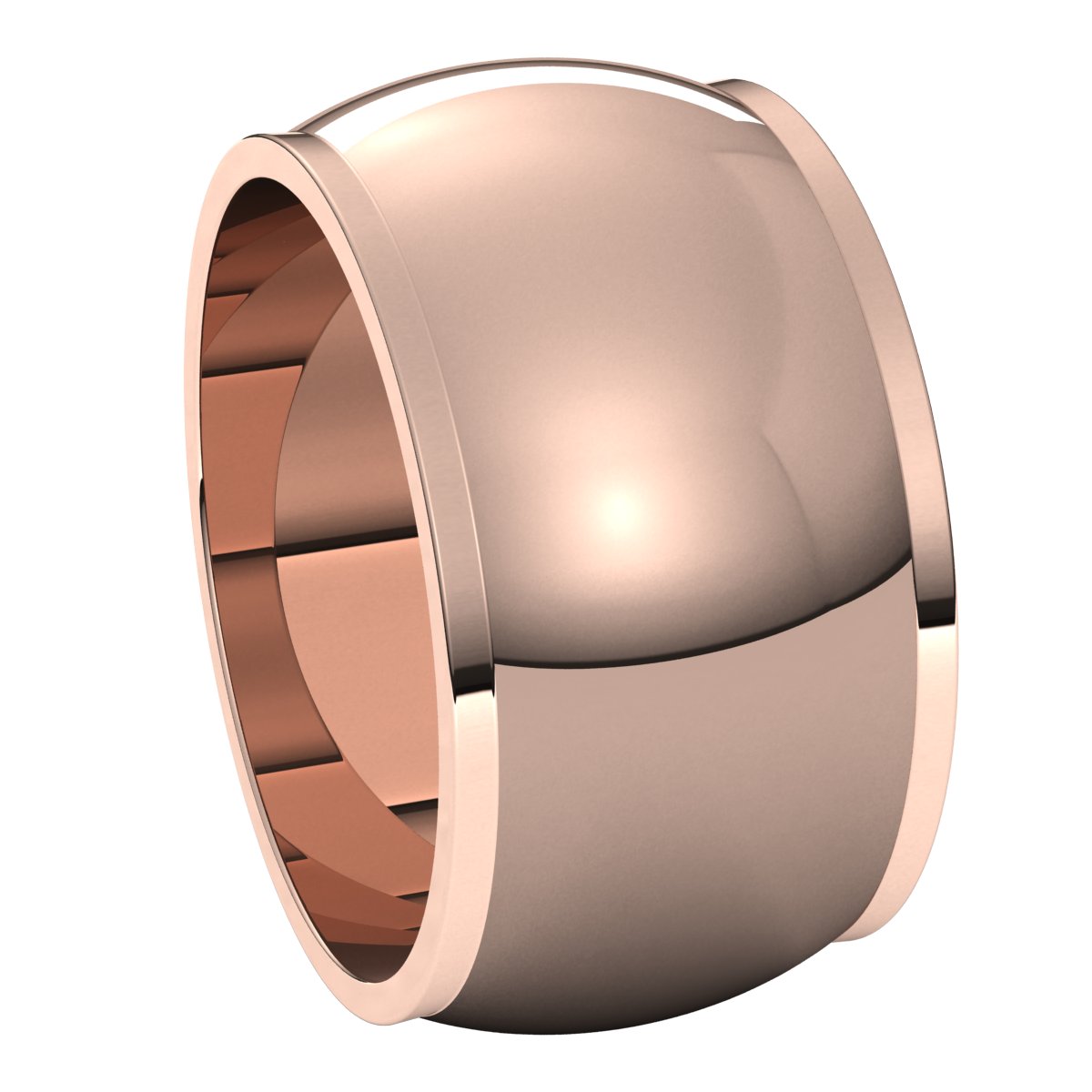 Stepped-Edge Half Round Band