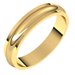 Stepped-Edge Half Round Band