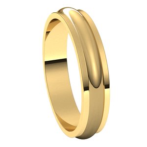 Stepped-Edge Half Round Band