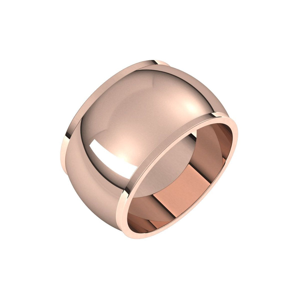 Stepped-Edge Half Round Band