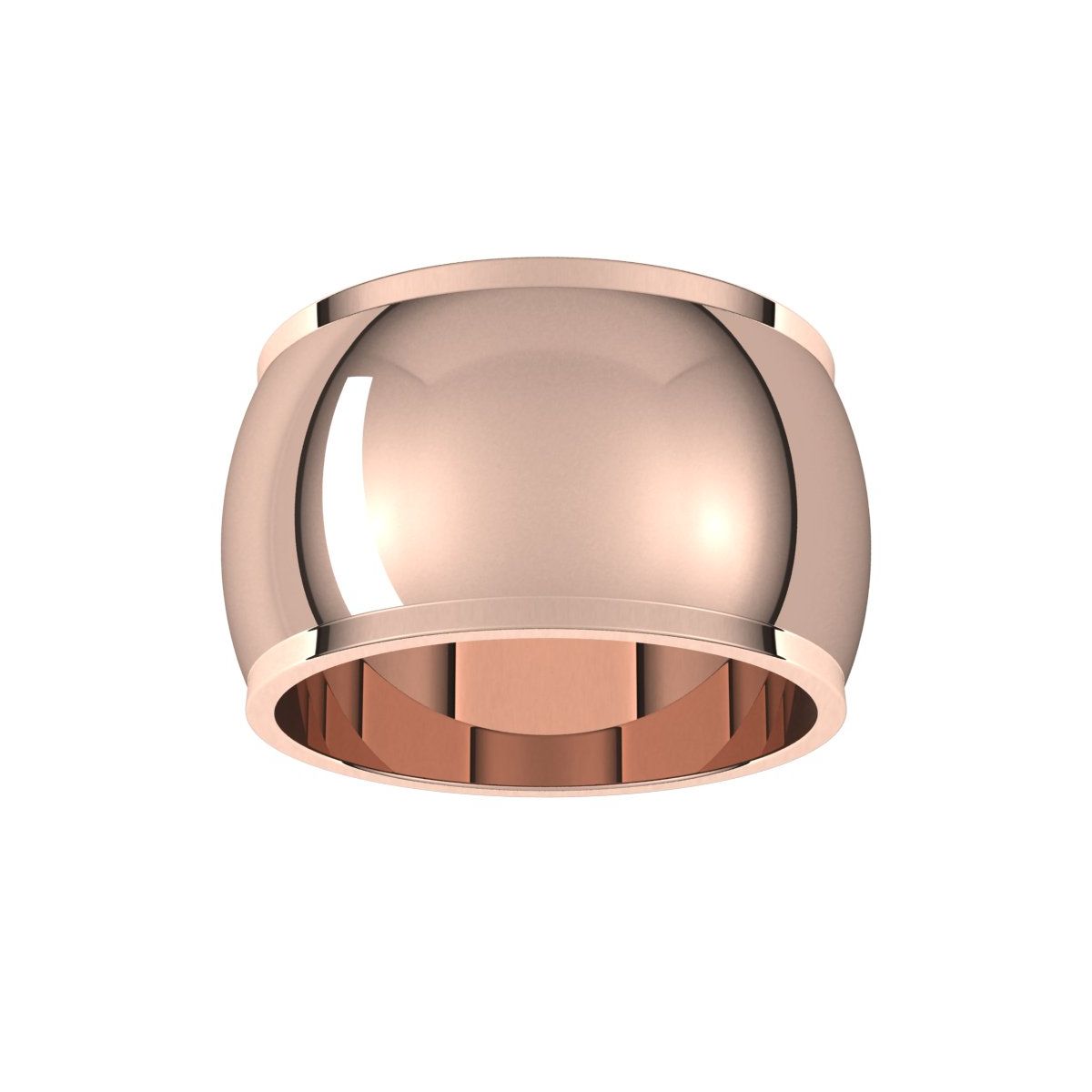 Stepped-Edge Half Round Band