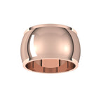 Stepped-Edge Half Round Band