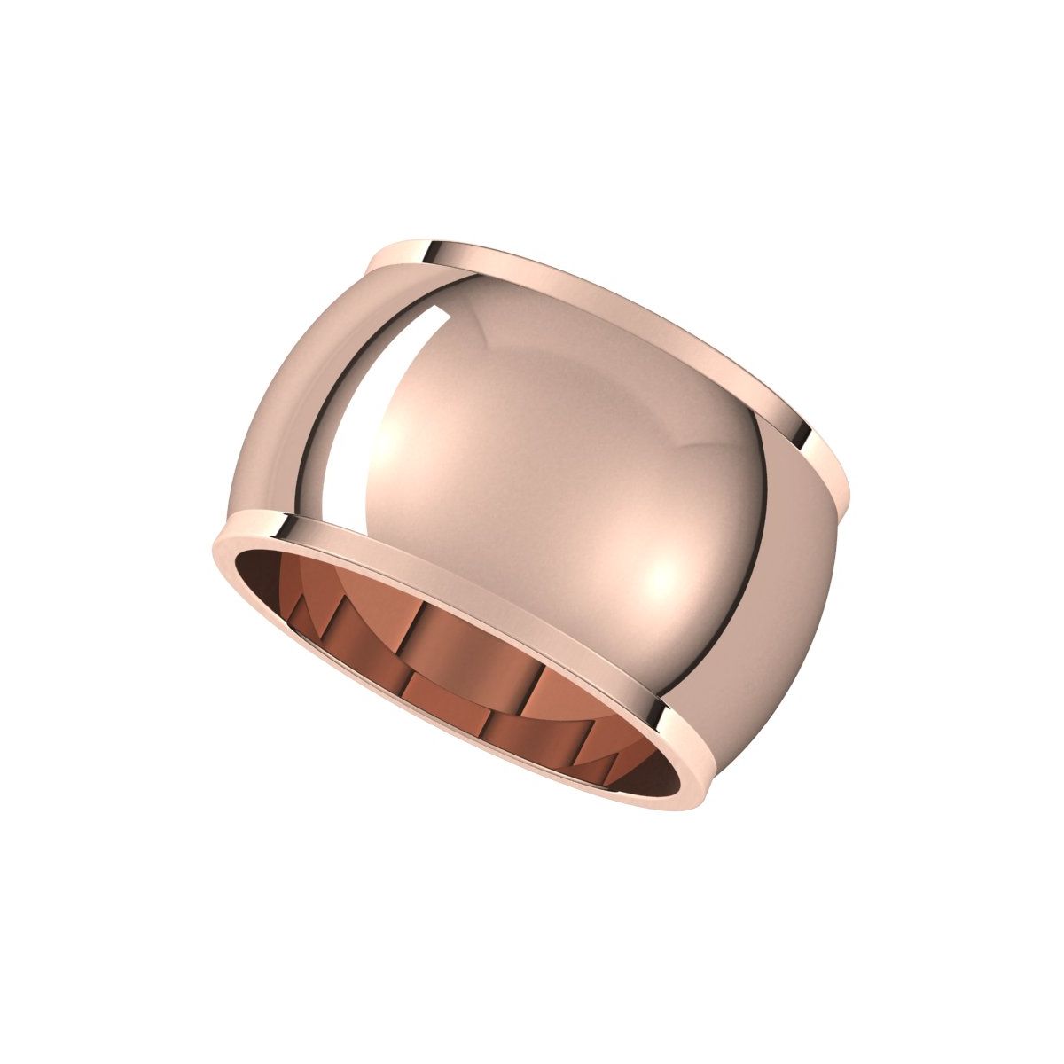 Stepped-Edge Half Round Band