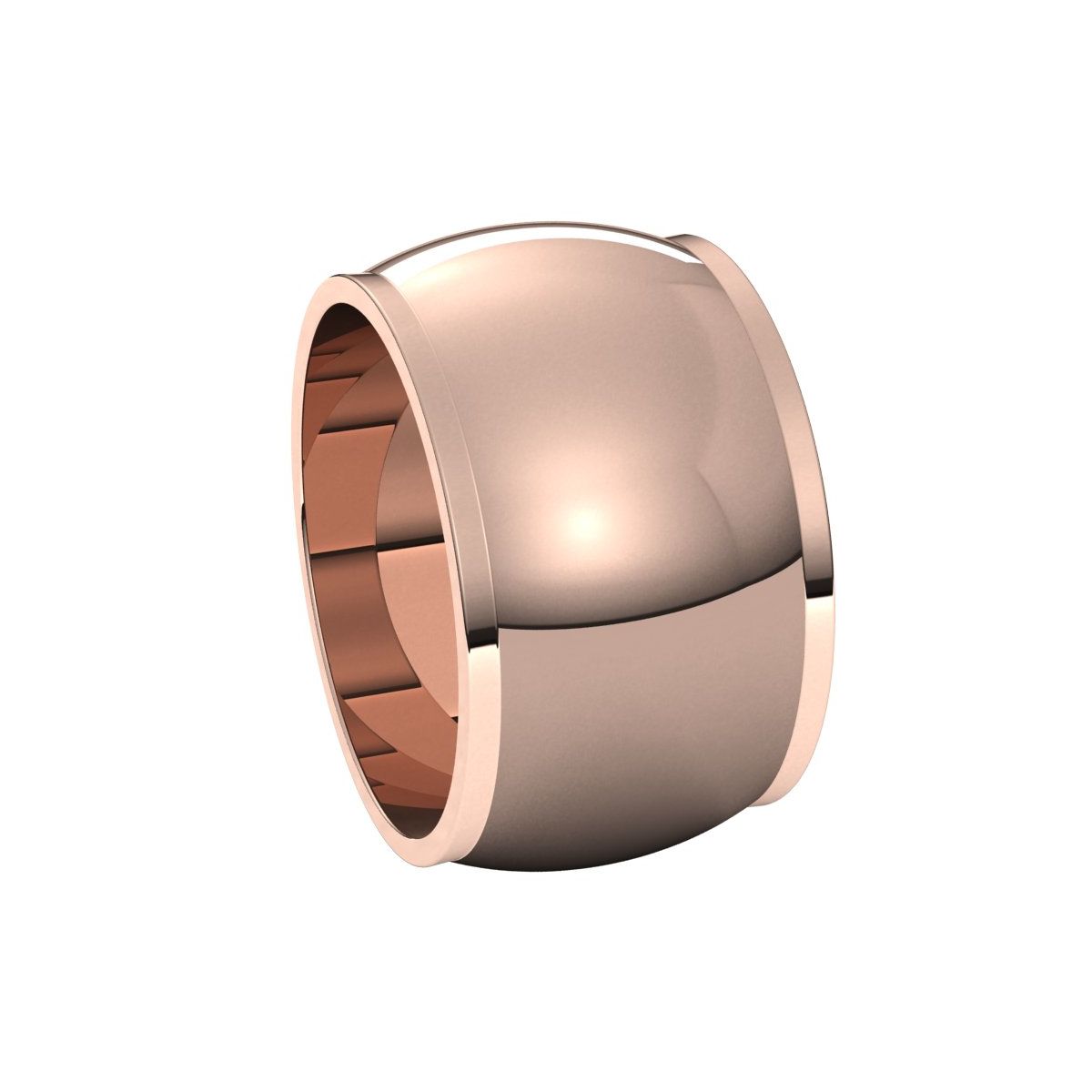 Stepped-Edge Half Round Band