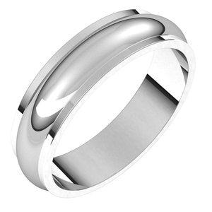 Stepped-Edge Half Round Band