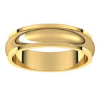 Stepped-Edge Half Round Band