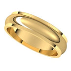 Stepped-Edge Half Round Band