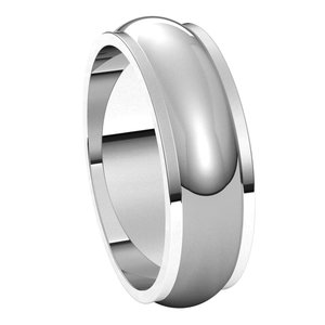 Stepped-Edge Half Round Band