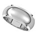 Stepped-Edge Half Round Band