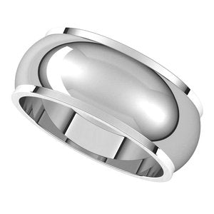 Stepped-Edge Half Round Band