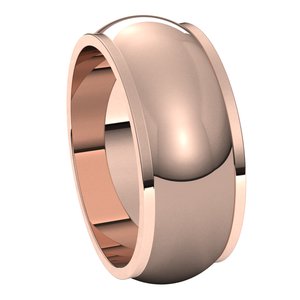 Stepped-Edge Half Round Band