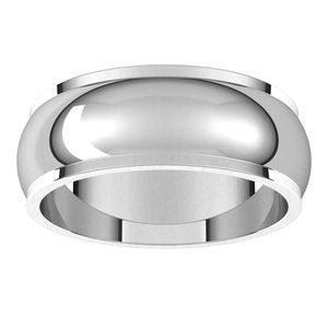 Stepped-Edge Half Round Band