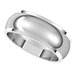 Stepped-Edge Half Round Band