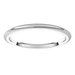 Comfort-Fit Half Round Band