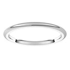 Comfort-Fit Half Round Band