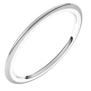 Comfort-Fit Half Round Band