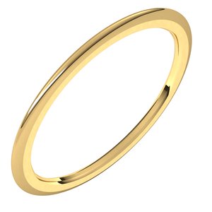 Comfort-Fit Half Round Band
