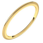 Comfort-Fit Half Round Band