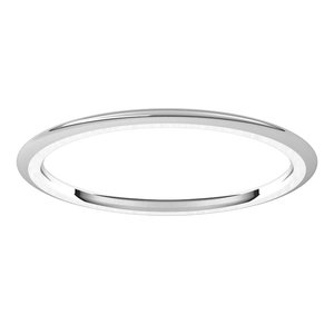 Comfort-Fit Half Round Band
