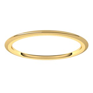 Comfort-Fit Half Round Band