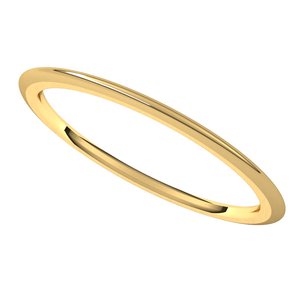 Comfort-Fit Half Round Band