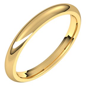 Comfort-Fit Half Round Band