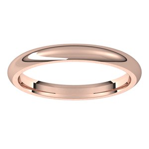 Comfort-Fit Half Round Band